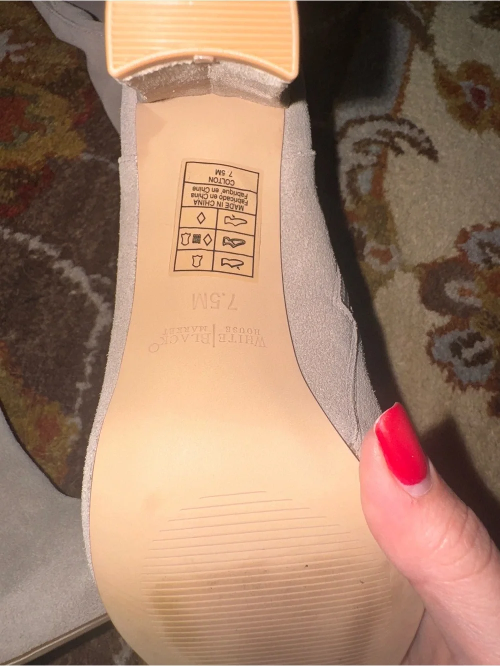 White House Black Market Beige Over-the-Knee Suede Boots